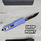 ESSENTIAL KNIVES "THE ESSENTIAL 9" PURPLE Out The Front Knife 3 BLADE TYPES