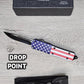 ESSENTIAL KNIVES "THE ESSENTIAL 9" STARS & STRIPES Out The Front Knife 3 BLADE TYPES)