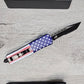 ESSENTIAL KNIVES "THE ESSENTIAL 9" STARS & STRIPES Out The Front Knife Tanto SERRATED Blade