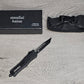 ESSENTIAL KNIVES "THE ESSENTIAL 7" BLACK Out The Front Knife TANTO Blade