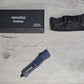 ESSENTIAL KNIVES "THE ESSENTIAL 7" BLUE Out The Front Knife TANTO SERRATED Blade