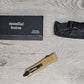 ESSENTIAL KNIVES "THE ESSENTIAL 7" COYOTE Out The Front Knife TANTO SERRATED Blade