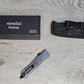 ESSENTIAL KNIVES "THE ESSENTIAL 7" GRANITE Out The Front Knife TANTO SERRATED Blade