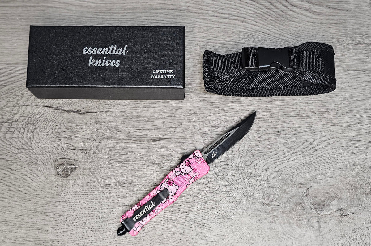 ESSENTIAL KNIVES "THE ESSENTIAL 7" KITTY CAT  Out The Front Knife 4 BLADE TYPES