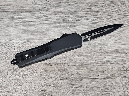 ESSENTIAL KNIVES "THE ESSENTIAL 9"BLACK  Out The Front Knife DAGGER Blade