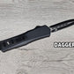 ESSENTIAL KNIVES "THE ESSENTIAL 9" BLACK Out The Front Knife 3 BLADE TYPES