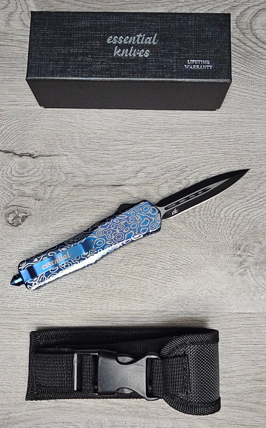 ESSENTIAL KNIVES "THE ESSENTIAL 9" COBALT  Out The Front Knife DAGGER Blade