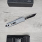 ESSENTIAL KNIVES "THE ESSENTIAL 9" GRANITE Out The Front Knife TANTO SERRATED  Blade