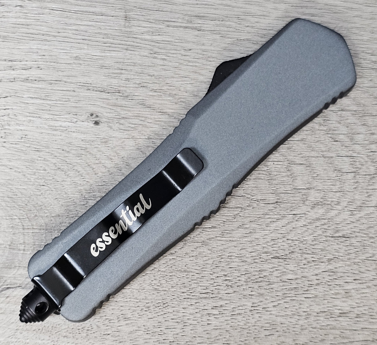 ESSENTIAL KNIVES "THE ESSENTIAL 9" GRANITE Out The Front Knife 4 BLADE TYPES