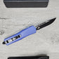 ESSENTIAL KNIVES "THE ESSENTIAL 9" PURPLE Out The Front Knife DROP POINT BLADE