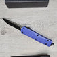 ESSENTIAL KNIVES "THE ESSENTIAL 9" PURPLE Out The Front Knife DROP POINT BLADE