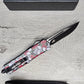 ESSENTIAL KNIVES "THE ESSENTIAL 9" SKULLS N ROSES  Out The Front Knife DROP POINT BLADE