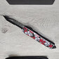 ESSENTIAL KNIVES "THE ESSENTIAL 9" SKULLS N ROSES  Out The Front Knife Tanto Blade