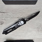 ESSENTIAL KNIVES "THE ESSENTIAL 9" SKULL Out The Front Knife DROP POINT Blade