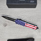 ESSENTIAL KNIVES "THE ESSENTIAL 9" STARS & STRIPES Out The Front Knife DAGGER Blade