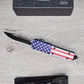 ESSENTIAL KNIVES "THE ESSENTIAL 9" STARS & STRIPES Out The Front Knife DROP POINT Blade
