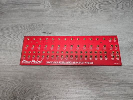 OLD ORGANIZER FOR GRINDING BURS & ABRASIVES additional holes drilled for drill bits Truck worn