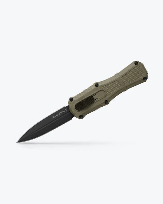 BENCHMADE MINI CLAYMORE RANGER GREEN GRIVORY OUT THE FRONT DAGGER  #3375GY-1