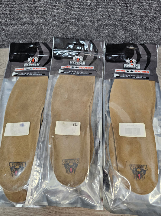 REDBACK LEATHER INSOLES SIZE 12 UK NEW IN PACKAGE