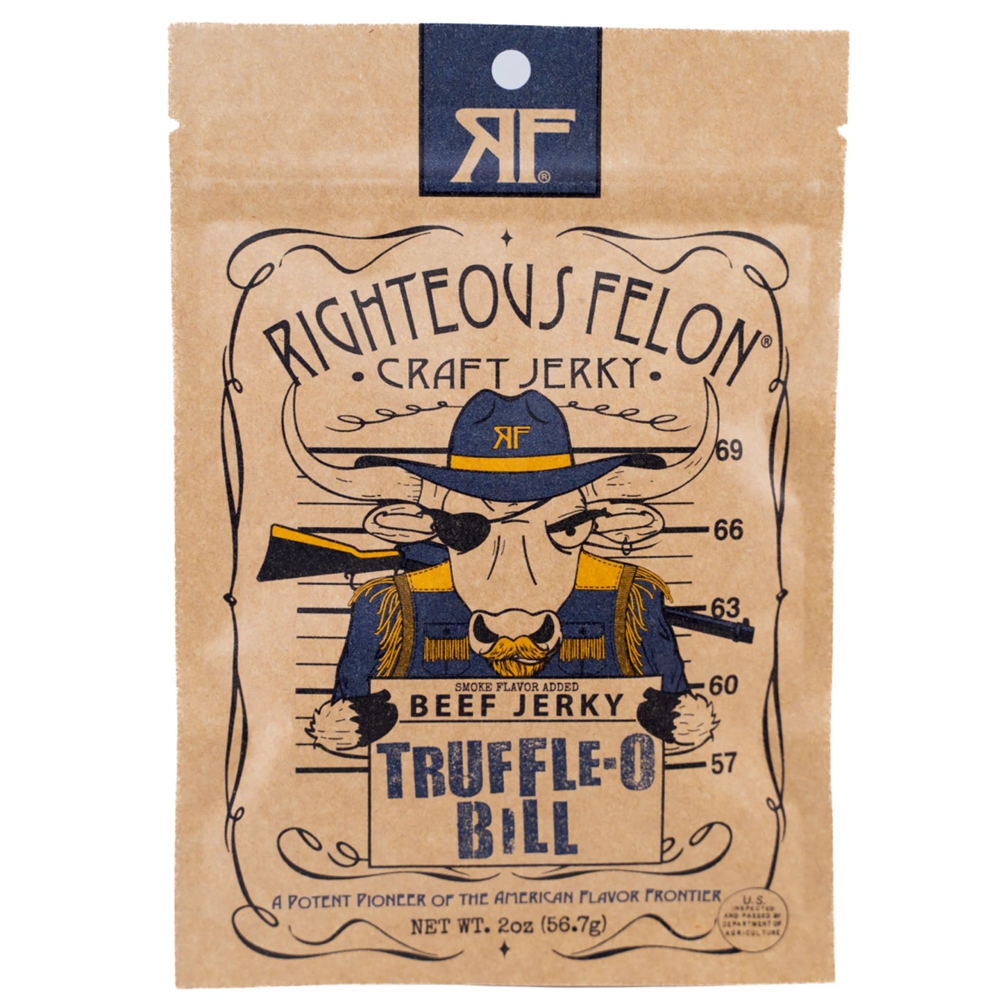 RIGHTEOUS FELON TRUFFLE-O SOLDIER BEEF JERKY 2OZ (8CT)