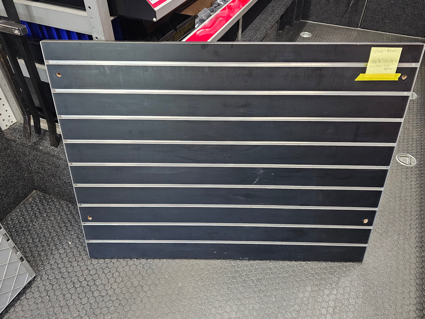 USED SLATWALL PANEL  38 1/4" W X 29" H
