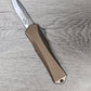 Tiger Tec X3  Coyote  Out The Front Knife Drop Point Blade
