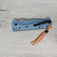 B-USA 18065s M*NI ADIRA WATER SERIES FOLDING KNIFE MADE on a BENCH in Oregon