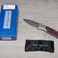 B-USA 535-09 BUGO*T Grey/Redstone Aluminum & Richlite MADE on a BENCH in Oregon