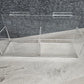 CLEAR ACRYLIC DOUBLE BIN DISPLAY FOR SLATWALL 16"W x 4 3/4"D x 7 3/16"H. 4 3/4"H