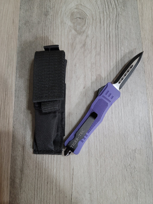 Tiger Tec Defender Purple Out The Front Knife Dagger Blade