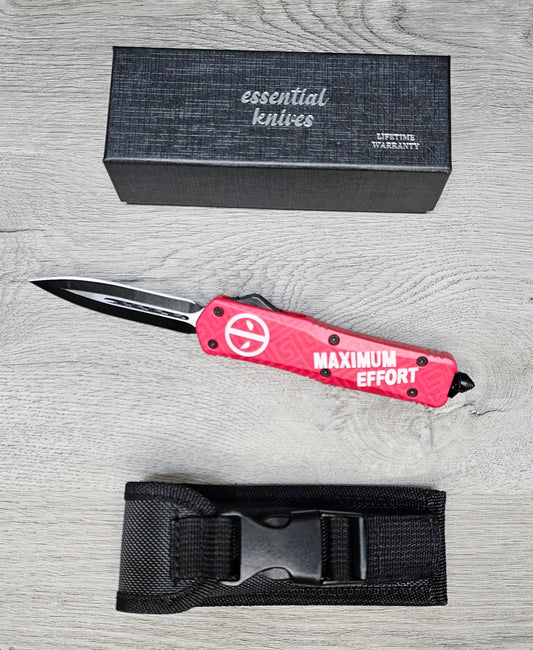ESSENTIAL KNIVES "THE ESSENTIAL 9" MAXIMUM EFFORT  Out The Front Knife Dagger  Blade