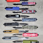 ESSENTIAL KNIVES "THE ESSENTIAL 9" 12 PACK: 1 OF EACH COLOR OR DESIGN, 3 BLADE TYPES