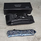 ESSENTIAL KNIVES "THE ESSENTIAL 9" COBALT Out The Front Knife 4 BLADE TYPES