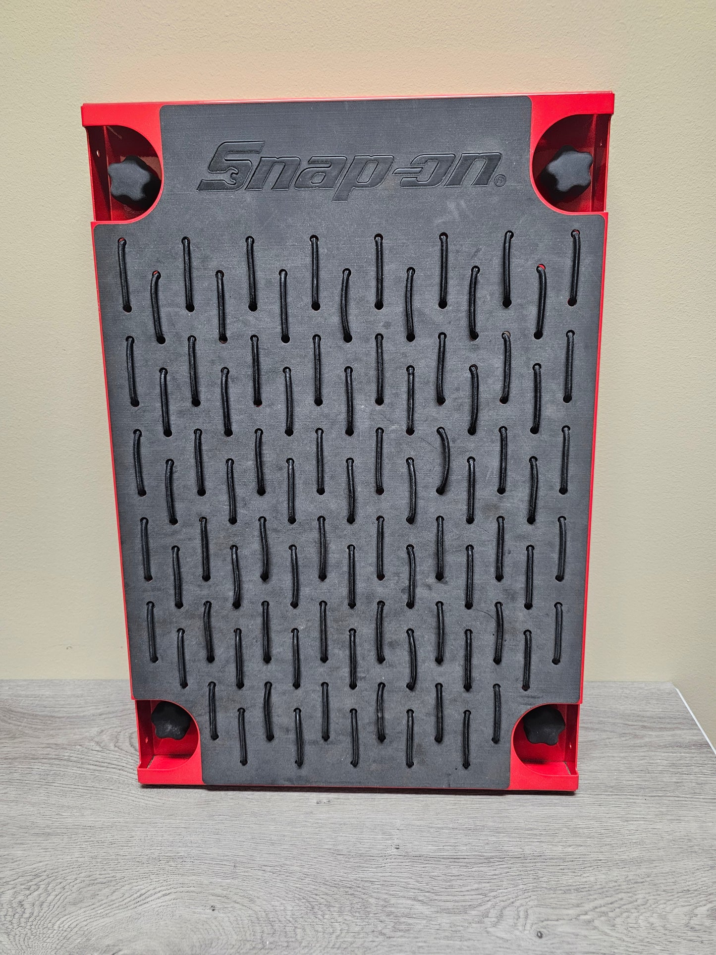 KNIFE DISPLAY POWDER COATED RED MOUNTS TO E- TRACK OR YOU CAN EASILY BOLT TO WALL