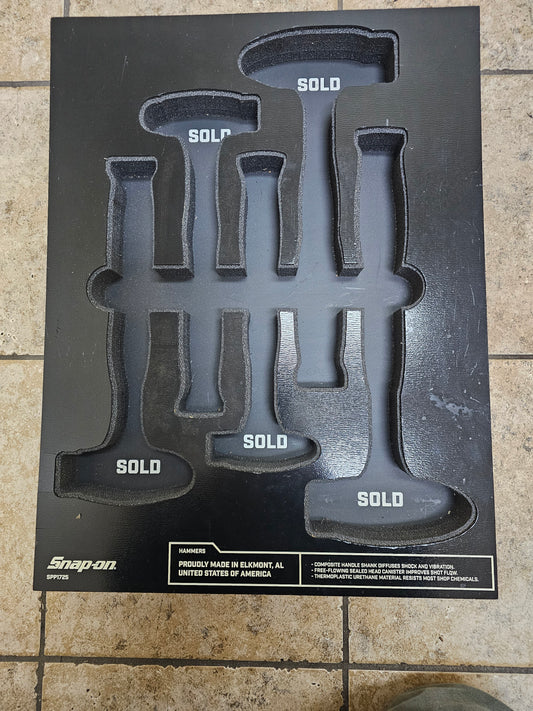 SNAP-ON FOAM DEADBLOW BALL PEEN HAMMER DISPLAY