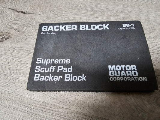 MOTOR GAURD BACKER BLOCK- SANDING BLOCK FOR SCOTCH BRITE PADS