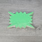 4"x 6"   BURST SIGN 100 PIECES assorted YELLOW, ORANGE, GREEN, PINK