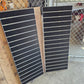 SLATWALL PANELS for REAR DOORS (2 DOORS) BLACK WITH ALUMINUM INSERTS 17.75" Wx 37.25" H