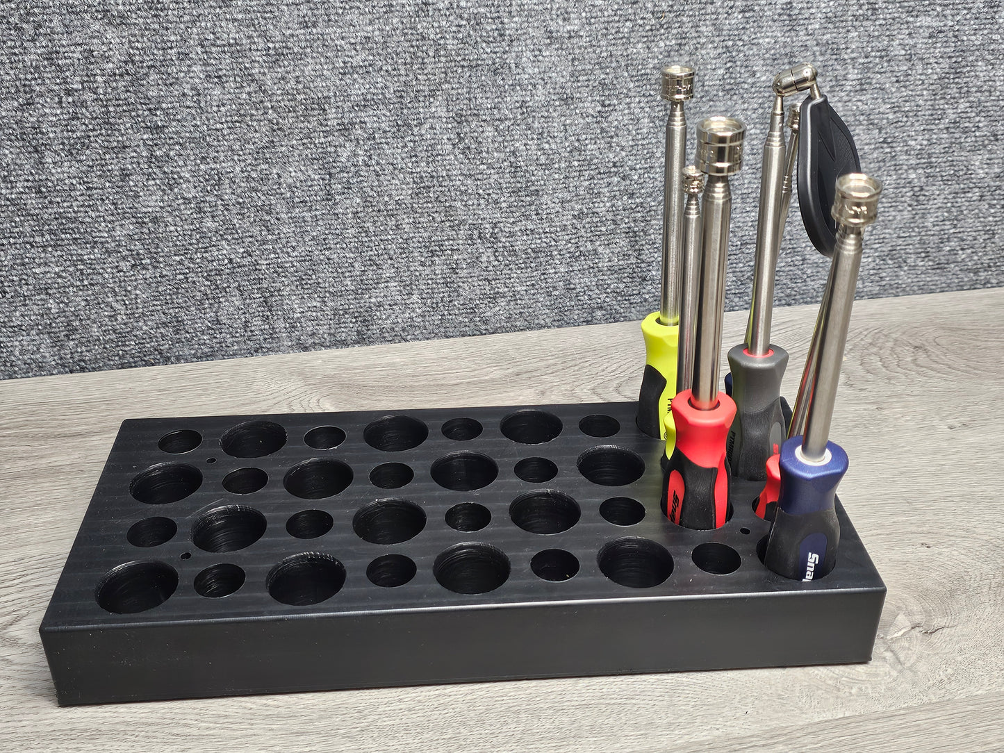 SNAPPY SCREWRIVER HANDLE MIRROR & MAGNET HOLDER FOR 36 PIECES COUNTER DISPLAY ONLY (NON MAGNETIC}