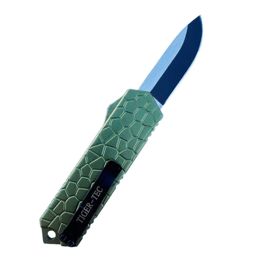 Tiger Tec TROOPER Out The Front Knife CALIFORNIA LEGAL GREEN