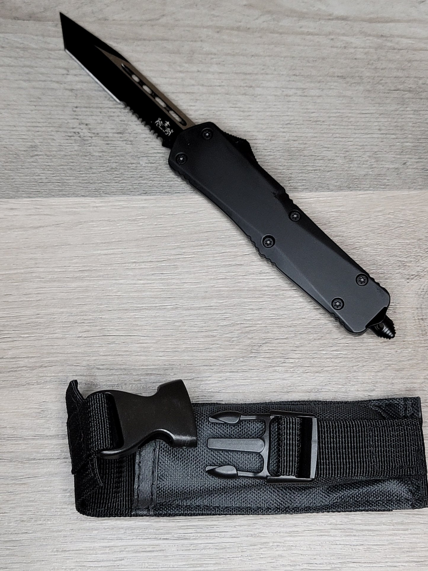 Tiger Tec Warrior Black Out The Front Knife Tanto Blade