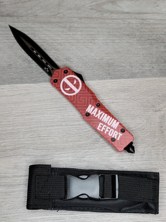 Tiger Tec Warrior "MAXIMUM EFFORT" Out The Front Knife Dagger Blade